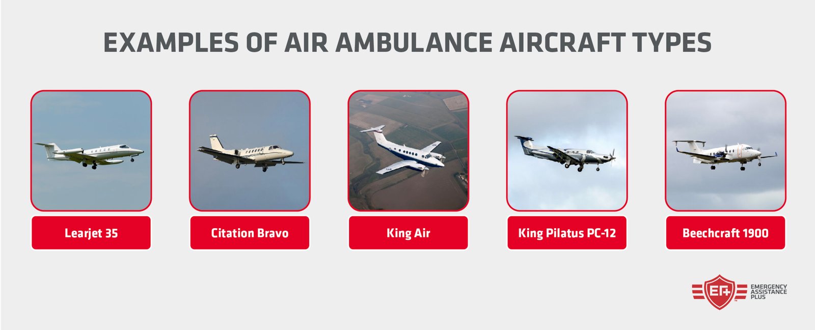 Medical evacuation aircraft and air ambulance services