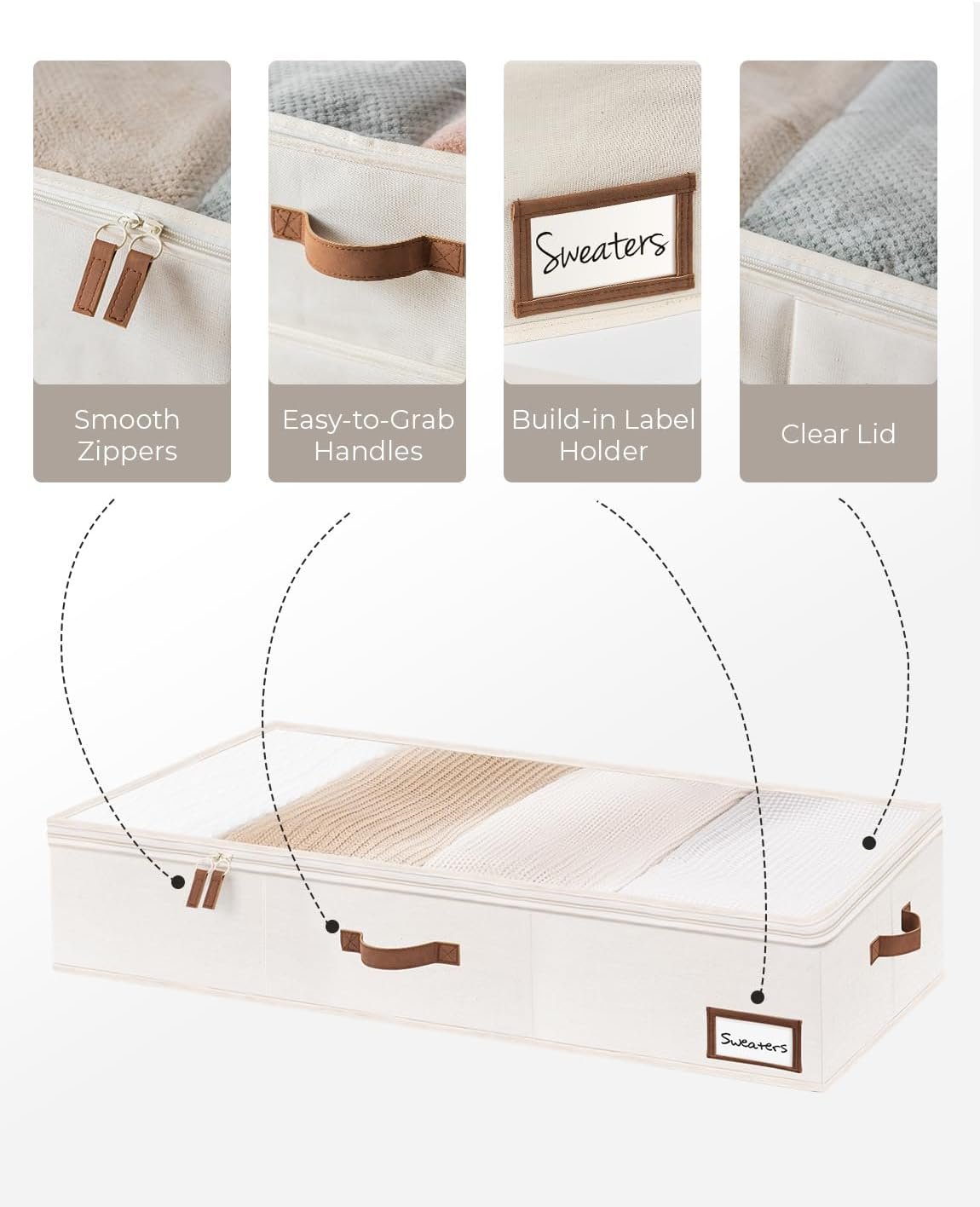 StorageWorks storage containers in bedroom setting