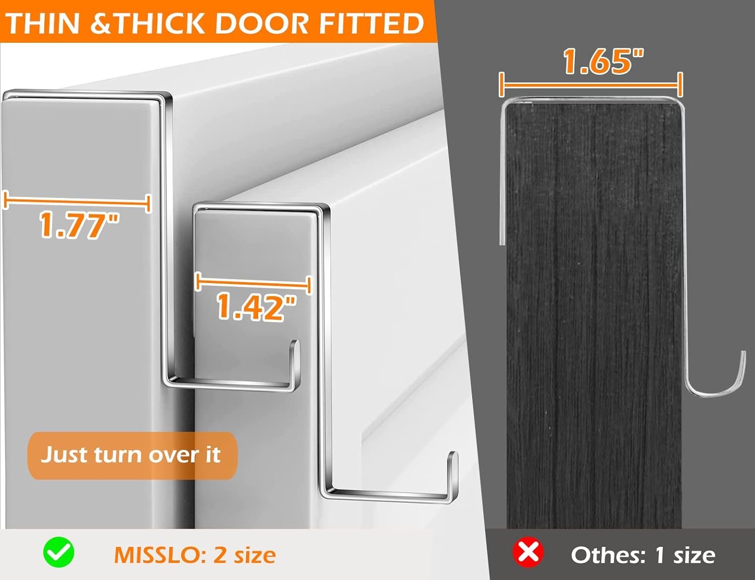 MISSLO 24 Mesh Pocket Over Door Organizer breathable for college dorms