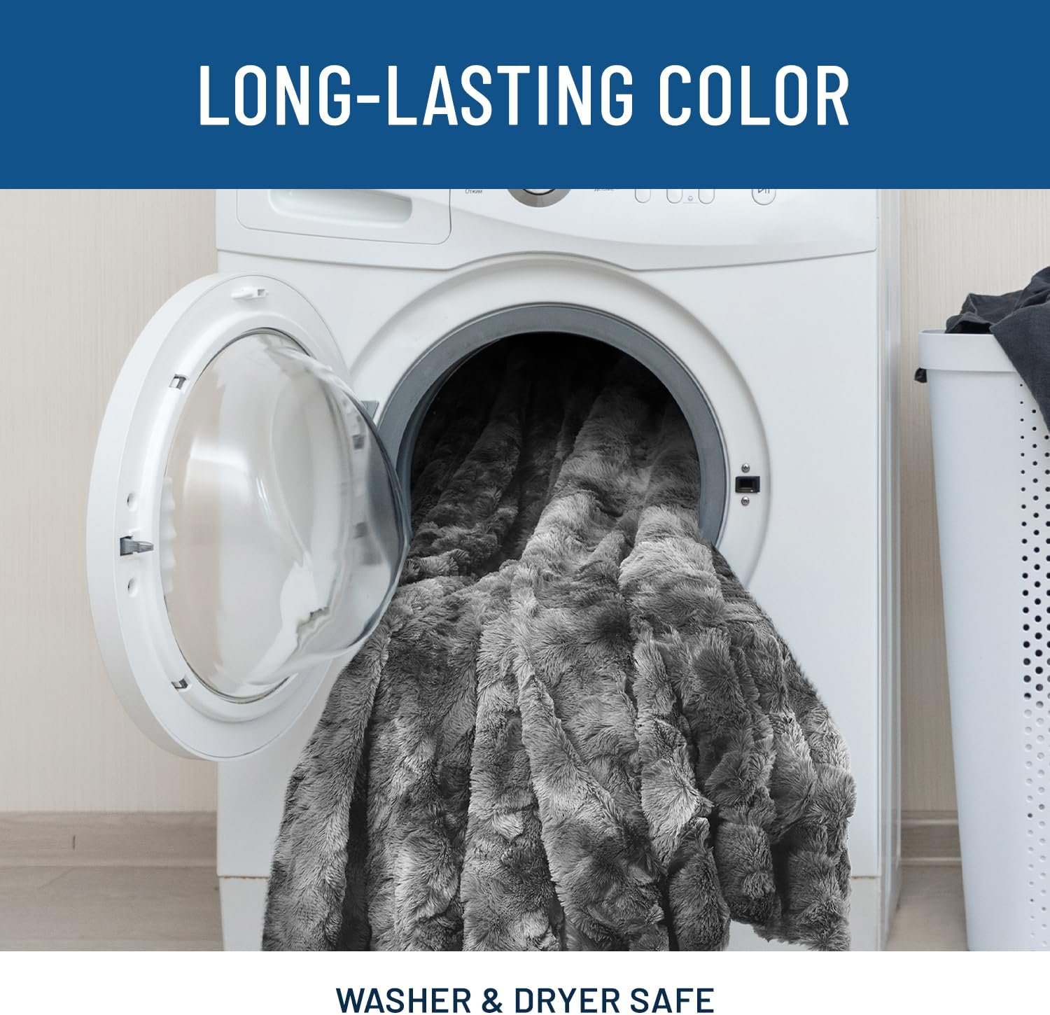 Everlasting Comfort throw in budget-friendly dorm room proving affordable can be stylish