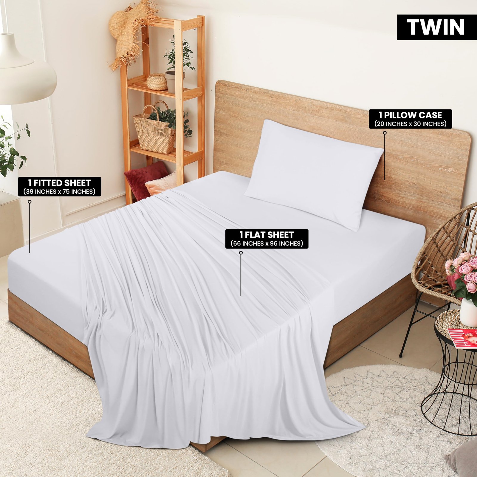 Utopia Bedding Jersey Knit Twin XL sheets - softest dorm sheets