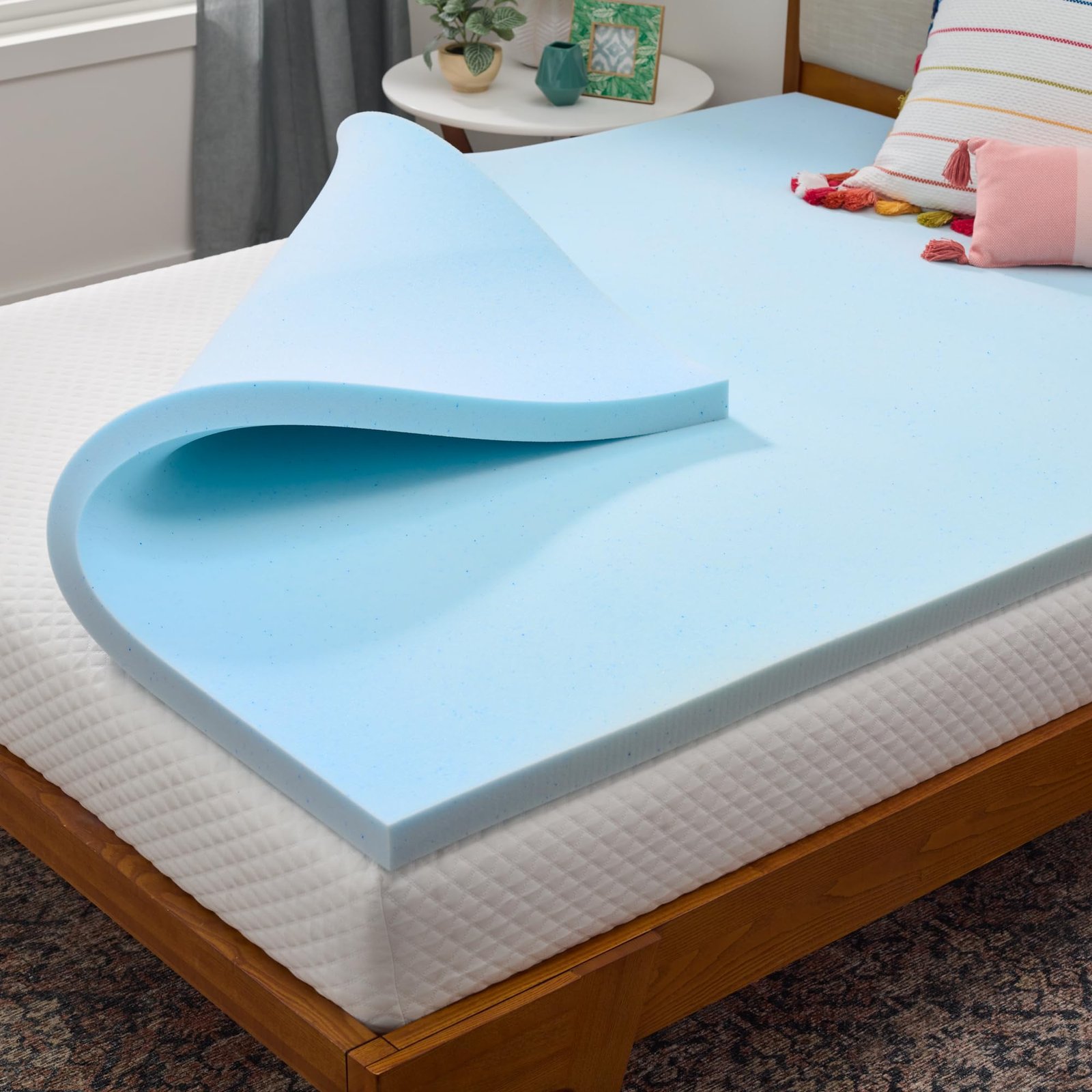 Linenspa gel memory foam topper texture and cooling gel